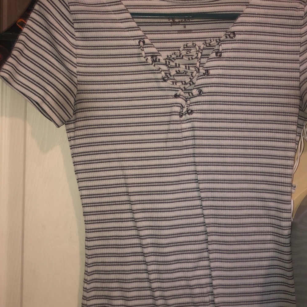 lace black and white striped